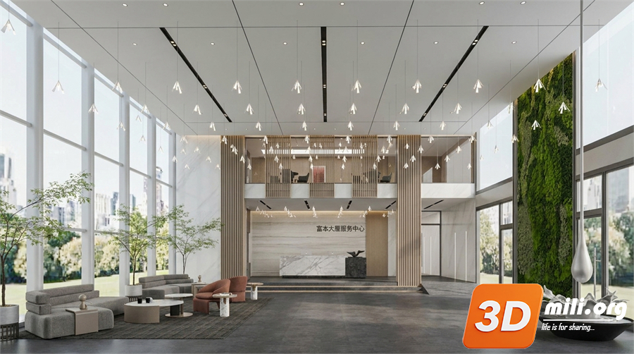 Lobby front desk Skp Files 